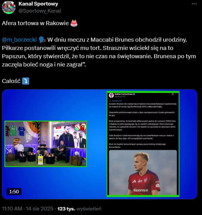 HIT! To dlatego Brunes pokłócił się z Papszunem xD